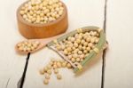 Organic Soya Beans Stock Photo