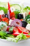 Greek Salad Stock Photo