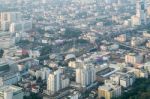 View Of Bangkok Cityscape, Bangkok The Capital City Of Thailand Stock Photo