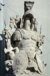 Statue Of A Roman Soldiers Armour In Budapest Stock Photo