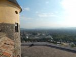 The Eleventh Century Castle On The Volcanic Mountain, Architecture And Elements Stock Photo