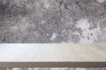 Top Of Wood Table On Old Concrete Wall Background Stock Photo