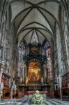 Detail View Of St Stephans Cathedral In Vienna Stock Photo