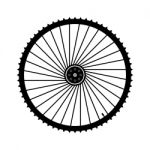 Bicycle Wheel  Illustration Stock Photo