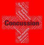 Concussion Word Means Brain Injury And Attack Stock Photo