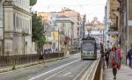 Tram In Rome Stock Photo