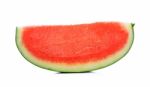 Slice Of Water Melon On A White Background Stock Photo