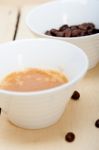 Espresso Cofee And Beans Stock Photo