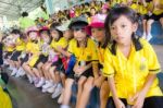 Kindergarten Students Visit The Zoo, In The Jul 15, 2016. Bangkok Thailand Stock Photo