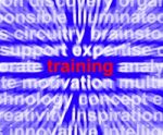 Training Word Stock Photo