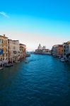 Venice Italy Grand Canal View Stock Photo