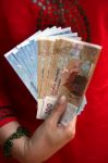 Moroccan Dirhams Stock Photo