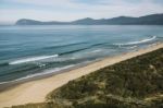 View Of Bruny Island Beach In The Afternoon Stock Photo