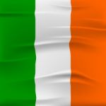 Ireland Flag Shows National Patriotic And Euro Stock Photo