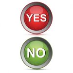 Yes And No Buttons Stock Photo