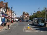 View Of The High Street In East Grinstead Stock Photo