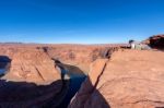 Horseshoe Bend, Colorado/usa - November 9 : Photographer At Work Stock Photo