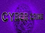 Cyber Crime Shows Malware Threat And Malicious Stock Photo