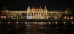 Hungarian Parliament Building Illumintaed At Night In Budapest Stock Photo