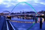 Gateshead Millennium Bridge Stock Photo