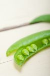 Hearthy Fresh Green Peas Stock Photo