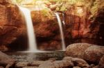 Waterfall And The Natural Beauty Of Country Stock Photo