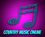 Country Music Online Shows World Wide Web And Audio Stock Photo