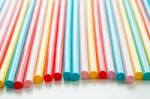 Colorful Straws Stock Photo