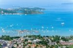 High Angle View Pier For Tour Stock Photo