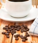 Fresh Coffee Beverage Means Barista Cafeteria And Caffeine Stock Photo