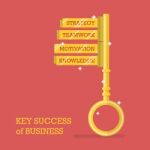 Key Success Of Business Stock Photo