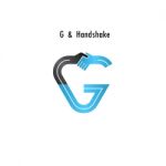 G- Letter Icon Abstract Logo Design  Template Stock Photo