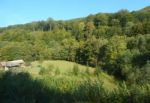 Mountain Panorama, Landscape And Buildings   Stock Photo