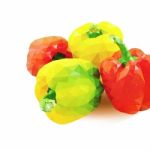 Red And Yellow Bell Pepper Stock Photo