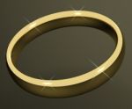 Golden Wedding Ring Stock Photo