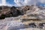 Mammoth Hot Springs Stock Photo