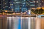 Singapore - 10 December 2016 : Merlion Statue, One Of The Iconic Stock Photo