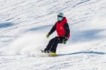 Deogyusan,korea - January 1: Skier Skiing On Deogyusan Ski Resort In Winter,south Korea On January 1, 2016 Stock Photo