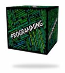 Programming Word Indicates Software Development And System Stock Photo