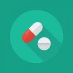 Medical Flat Icon. Medical Pills Stock Photo