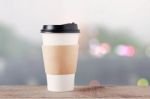 Coffee Cup With Bokeh Background Stock Photo