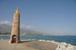 Puerto Banus Lighthouse Stock Photo