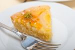 Fresh Pears Pie Dessert Cake Stock Photo