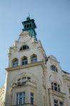 Apartment Block In The Jewish Quarter Of Prague Stock Photo