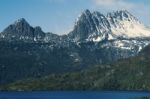 Cradle Mountain In Tasmania Stock Photo