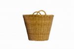 Rattan Basket Stock Photo