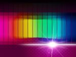 Glow Spectrum Shows Color Guide And Chromatic Stock Photo