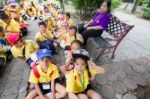 Primary Students Visit The Zoo, In The Jul 27, 2016. Bangkok Thailand Stock Photo