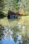 View Of The Boathouse On The Scotney Castle Estate Stock Photo