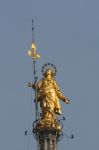 Milan, Italy/europe - Fbruary 23 : Statue Of Madunina On Top Of Stock Photo